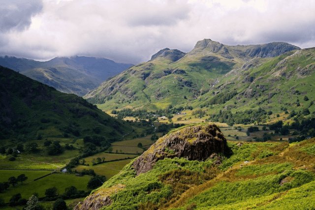Langdale featuring Langdale Pikes, Lake District, England by Sam Davis - Photography Print- Wall Art