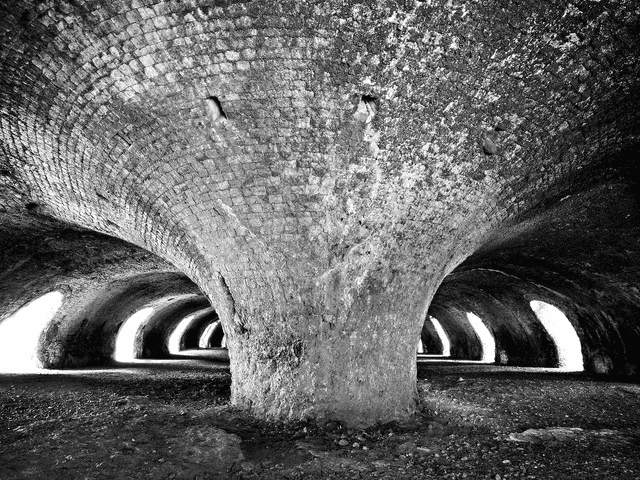 The Hoffman Kiln, Llanymynech, Shropshire, England  by Sam Davis - Photographic Print