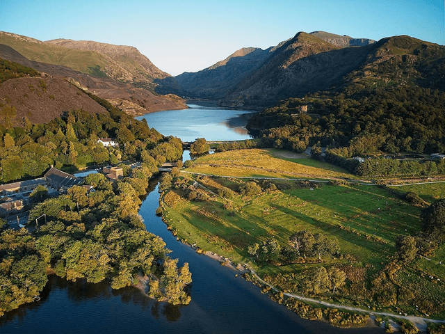 Llyn Peris &amp; Dolbadarn Castle, Eryri (Snowdonia) National Park, Wales by Sam Davis - Photographic Print 