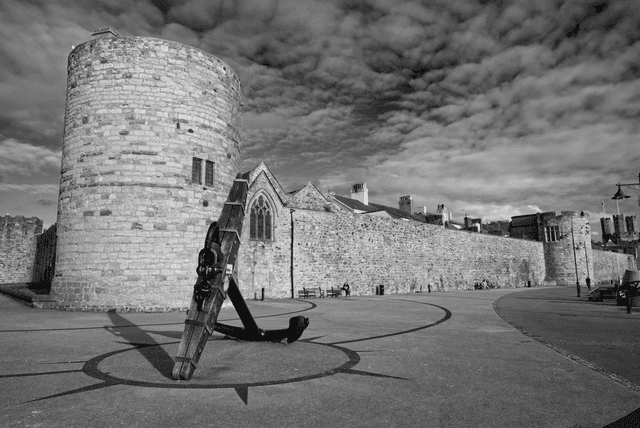 Caernarfon Walls, Gwynedd, Wales by Sam Davis - Photographic Print