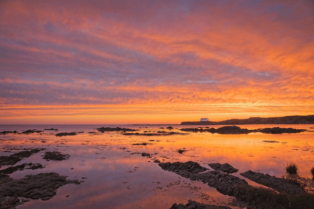 Porth Cwyfan, Anglesey, Wales by Sam Davis - Photographic Print