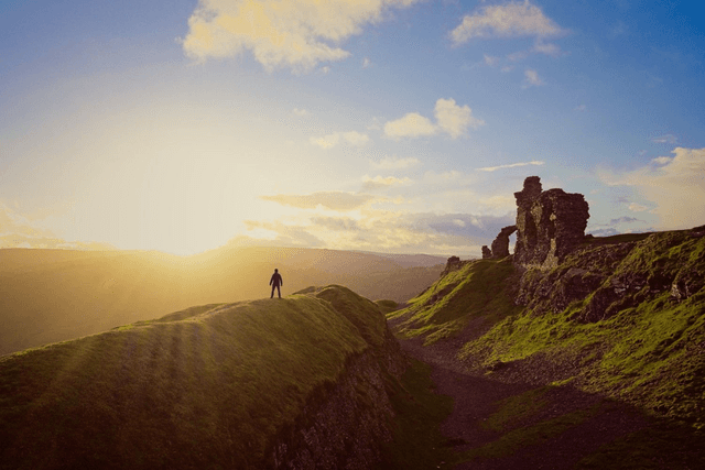 Castell Dinas Brân, Llangollen, Wales by Sam Davis - Photographic Print 